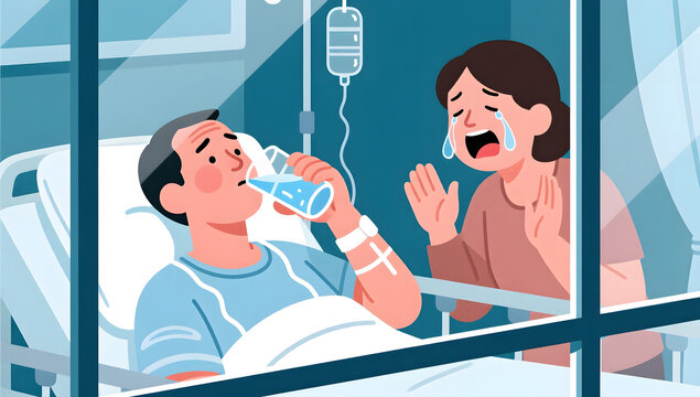 Patient in ICU creating a miracle through willpower