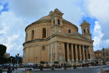 Obraz premium マルタ共和国 モスタのモスタ・ドーム（Parish Church of the Assumption）