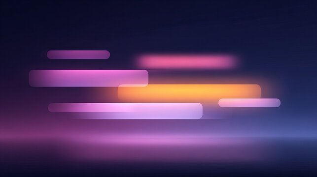Minimalist geometric eco-tech background with capsule shapes and soft layers.