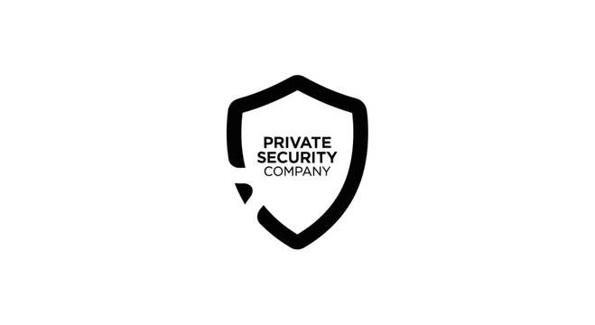 Private Security Company Shield Logo - Protection and Safety Symbol