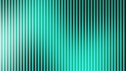 Abstract cyan and green ribbed glass background with vertical fluted texture and sleek gradient lighting for modern design projects. © MM