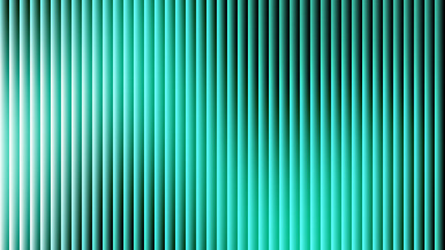Abstract cyan and green ribbed glass background with vertical fluted texture and sleek gradient lighting for modern design projects.