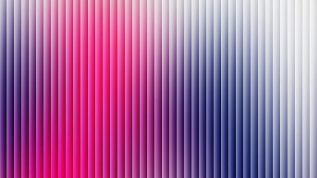 Abstract vibrant ribbed glass background with pink and purple vertical fluted textures for modern graphic design