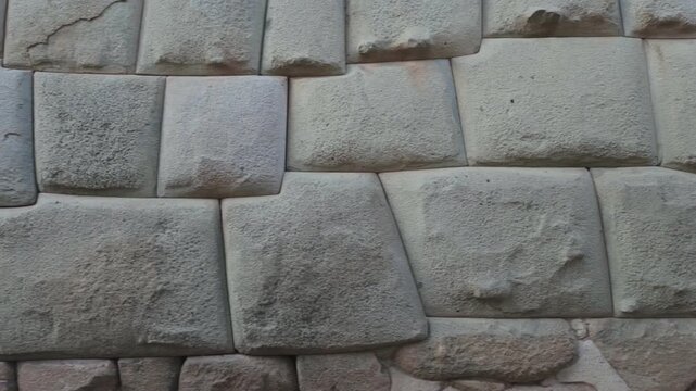 Ancient Stone Walls in Historic District of Cusco Peru