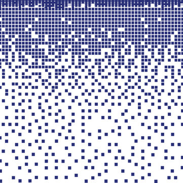 Blue Pixel Art Gradient Vector Illustration