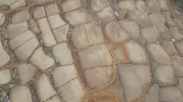 Salt terraces near Cusco Peru