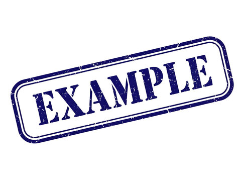 Premium Example Textured Stamp Isolated on Transparent PNG Background