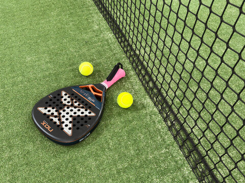 Vilamoura, Portugal, March 11, 2026. Padel racket nox