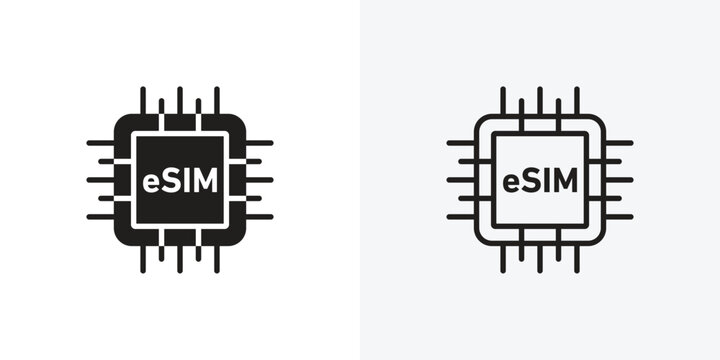 ESIM vectors icons pack for apps and Ui Ux desigs