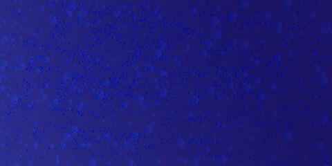 Obraz premium Dark blue abstract background with bokeh particles and grain texture, deep space background