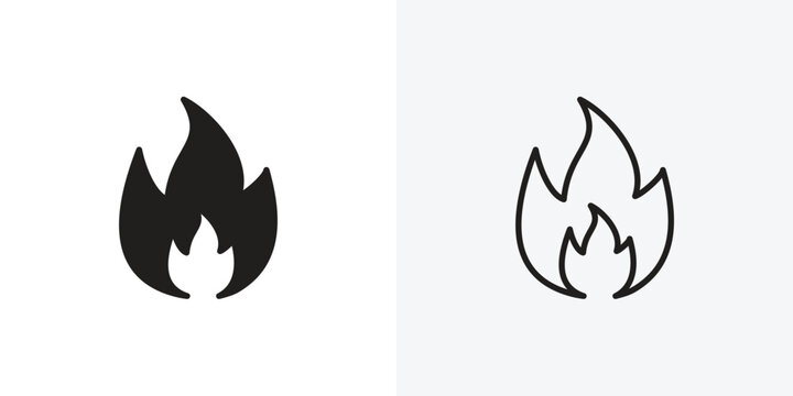 Flame vectors icons pack for apps and Ui Ux desigs