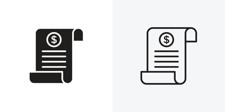 Invoice vectors icons pack for apps and Ui Ux desigs