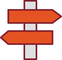 Fototapeta premium Signpost Vector Icon