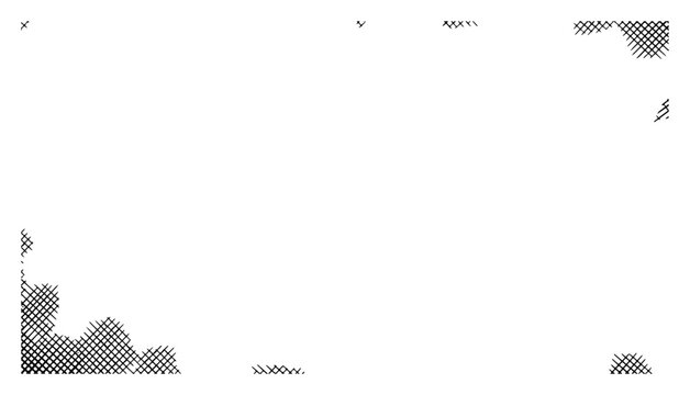 Collection of hand drawn hatching and shading border elements in engraving style