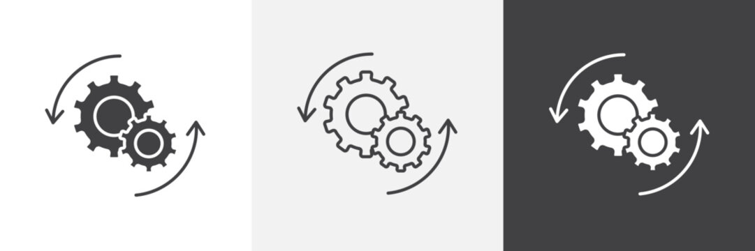 Implementation icon element for design projects and web designs