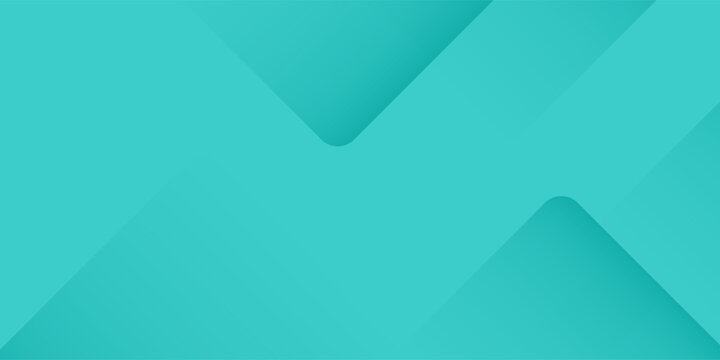 Latar belakang geometri abstrak berwarna dengan kombinasi warna gradien pirus hijau. Garis warna pola tumpang tindih sederhana di latar belakang. Vektor eps10