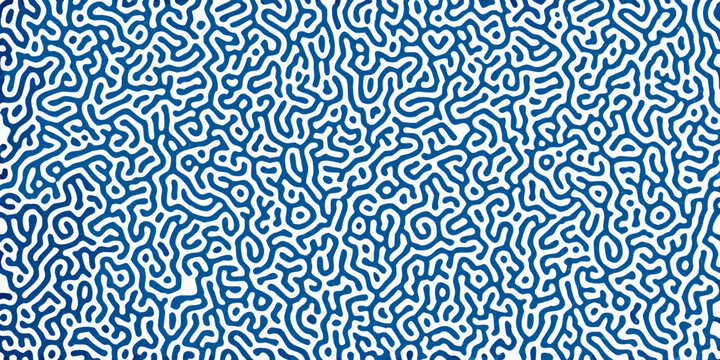 Intricate blue and white organic pattern resembling brain coral structures