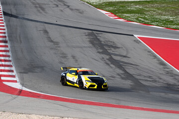 Obraz premium Portimao, Portugal, January 17, 2026 view over racing track Algarve International winter series