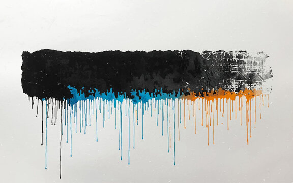 Abstract Colorful Paint Strokes 