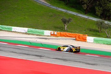 Obraz premium Portimao, Portugal, January 17, 2026 view over racing track Algarve International winter series