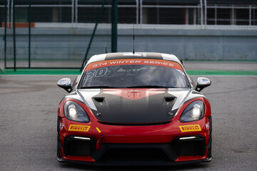 Obraz premium Portimao, Portugal, January 17, 2026 view over racing track Algarve International winter series