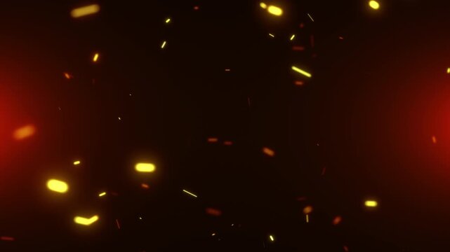 isolated red fire background decoration sparks