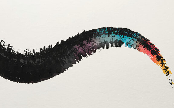 Abstract Brushstroke: A dynamic and expressive brushstroke, a vibrant display of color, movement, and artistic freedom, a visual statement that sparks creativity and imagination.