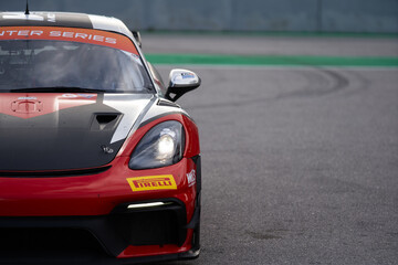 Obraz premium Portimao, Portugal, January 17, 2026 view over racing track Algarve International winter series