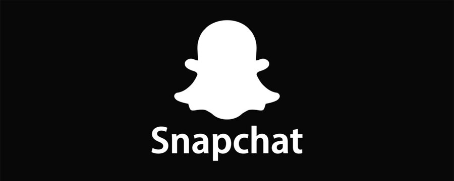 Snapchat Logo and Icon Set. Social Media Branding with Ghost Symbol and Typography