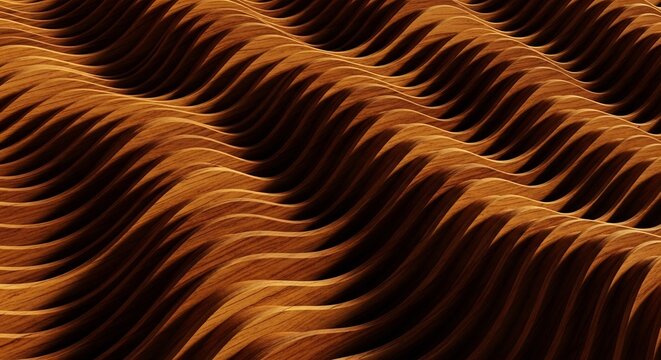 Abstract Rippling Wave Pattern with Warm Earthy Tones.