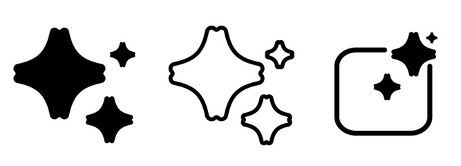 Fototapeta premium Generate icon. AI stars icon. Set of Artificial intelligence logo. vector illustration of a drop