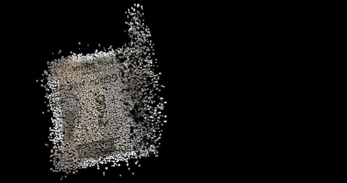 Abstract Cubes Forming 500 Indian Rupee Texture