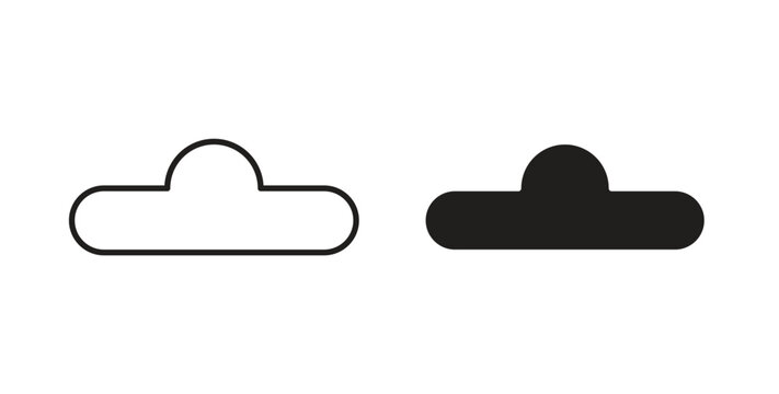 Euro hook icon on white background. icon set