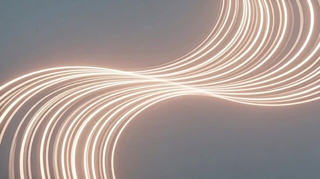 Customer trust reliability soft glowing line abstract background, expressing peaceful flowing energy path, elegant light wave