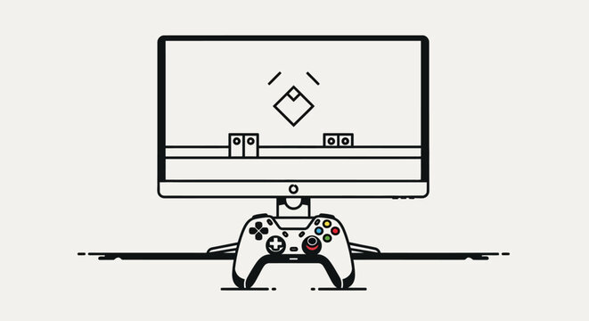 Gaming controller, video game console, playstation, controller illustration, gaming icon