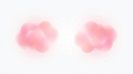 Fototapeta premium Elegant Abstract Pink Cloud Illustration for Digital Art and Backgrounds