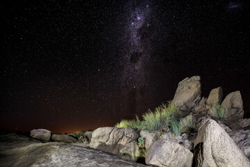 Milky Way rising over boulder field in Augrabies National Park © John