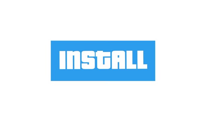 Install button loading 