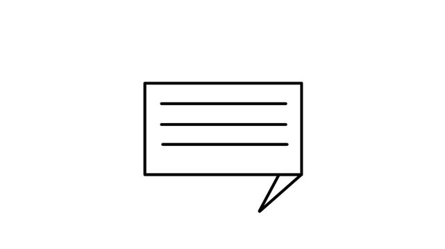 vector illustration of an abstract speech bubble