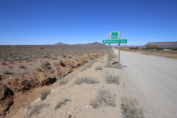 Lonely gravel road through rural South Africa en route to Tankwa National Park © John