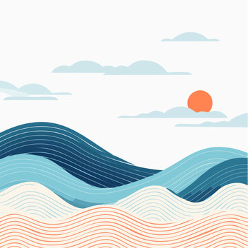 Vagues G&eacute;om&eacute;triques Zen
