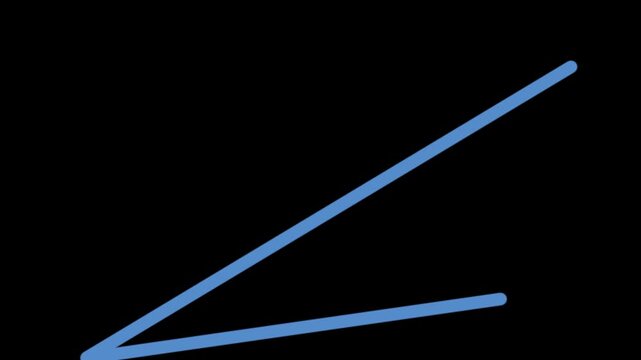 Glowing neon blue lines intersecting on black background minimalist abstract design
