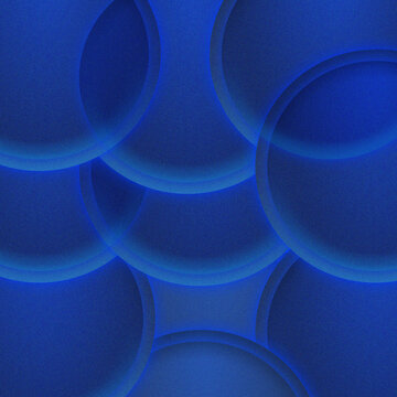 abstract dark light glowing blue background with grainy  circles Background. ilm grain texture, and subtle light glow. Minimal classic aesthetic faded tone