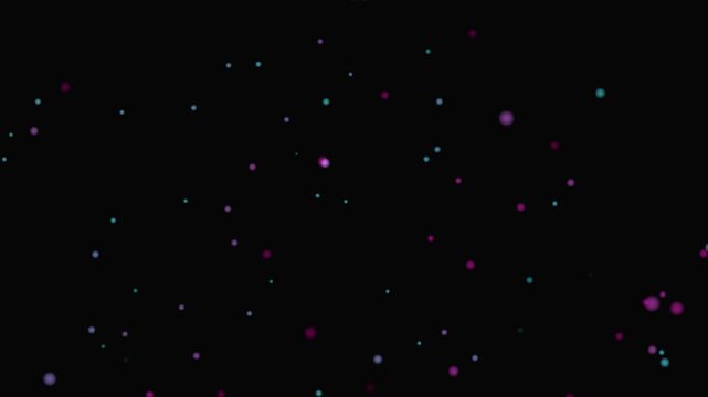 glowing cyan and pink orb-like particles floating in light streaks, creating a high-definition CGI background perfect for creative projects. 4k video motion graphis animation.