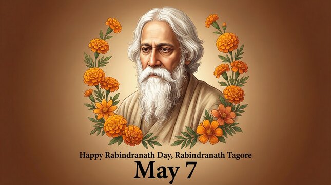 Rabindranath Tagore Day, celebrated on May 7, honors the birth anniversary of the legendary poet, writer, and Nobel laureate