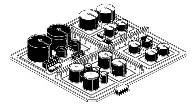 Electronic Circuit Board With Capacitors And Components.