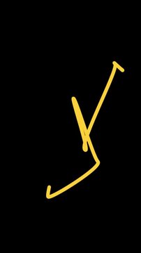 Golden push pin marker isolated on black background with dramatic lighting for business and planning concepts
