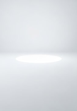 A blindingly white void creating a paradoxical optical illusion of infinite flatness and deceptive depth. Abstract concept of nothingness, atmosphere, background, minimalist