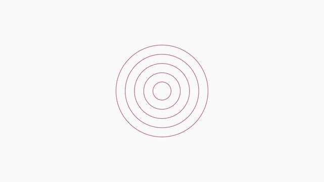 Abstract spiral motion loop, pink neon concentric circles animation, smooth rotating hypnotic abstract animation