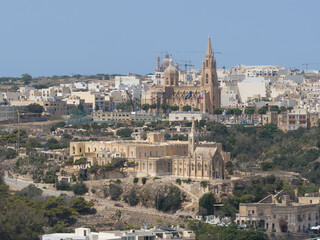 Fototapeta premium Church of the Madonna of Lourdes - Gajnsielem, Malta